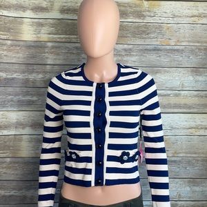 Alannah Hill AmIintheMirror Striped Cardigan NWT